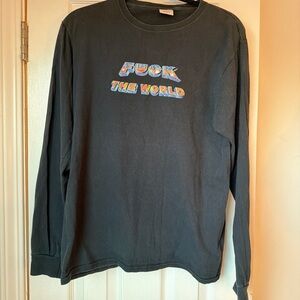 Supreme Black Long Sleeve Vintage Graphic Tee